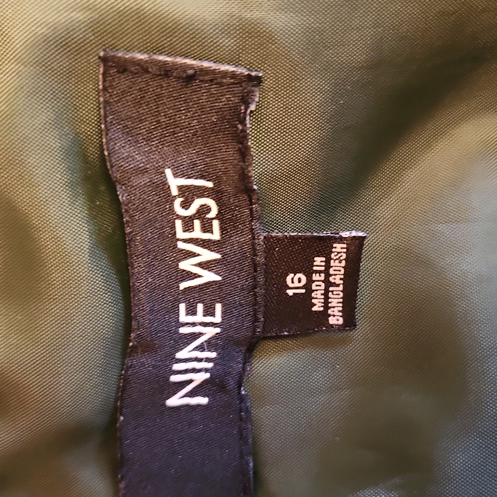 Nine West Green Blazer Suit Jacket Professional - Picture 6 of 6